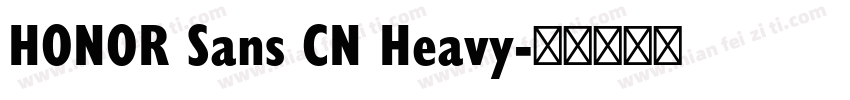HONOR Sans CN Heavy字体转换